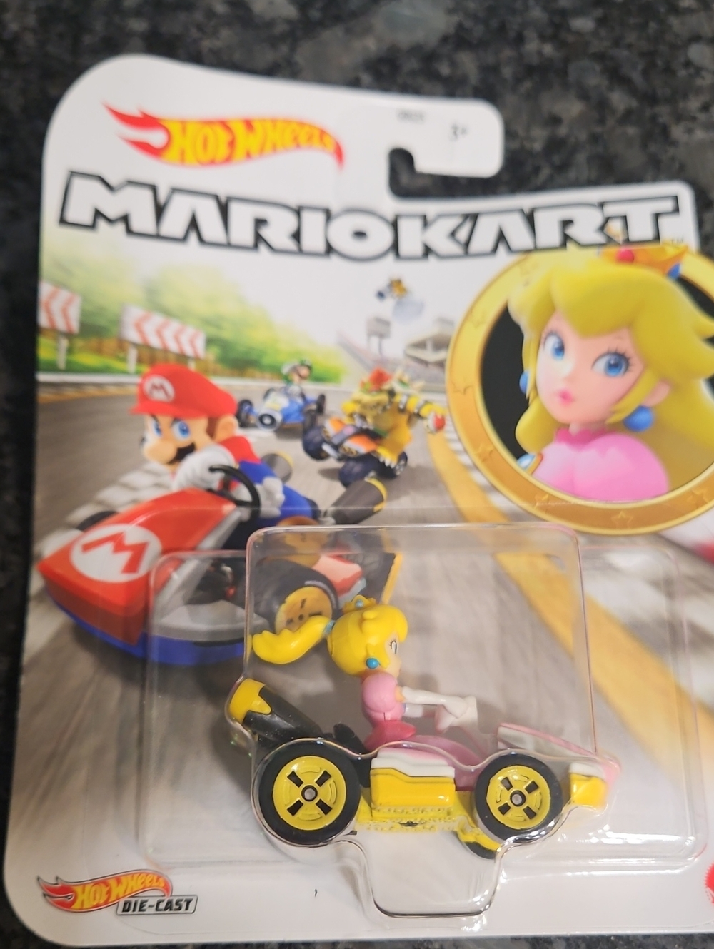 Princess Peach Pink & Yellow Kart Die-Cast Toy